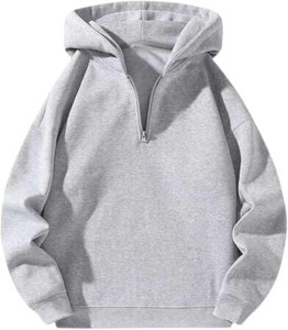 Else & What Men Full Sleeve Solid Hooded Sweatshirt - Image 1