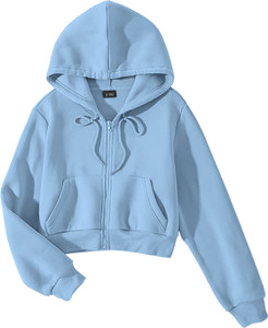 FUNKY MONKEY Full Sleeve Solid Girls Sweatshirt