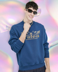 TRIPR Full Sleeve Solid Men Sweatshirt