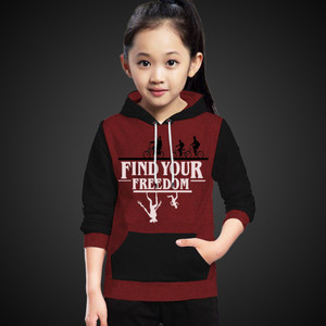 MYEONN Full Sleeve Graphic Print Girls Sweatshirt