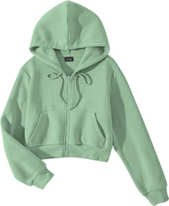 FUNKY MONKEY Full Sleeve Solid Girls Sweatshirt