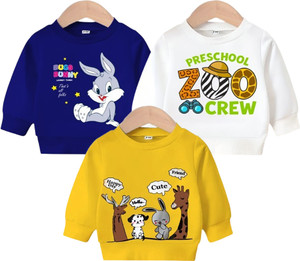 Cute N Tight Full Sleeve Graphic Print Boys & Girls Sweatshirt