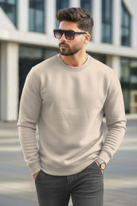 TRIPR Full Sleeve Solid Men Sweatshirt