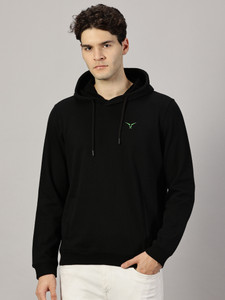 Leon Full Sleeve Solid Men Sweatshirt