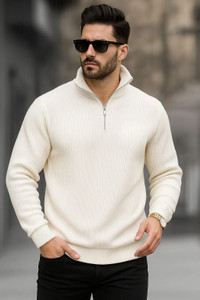 AZIZAN Full Sleeve Solid Men Sweatshirt