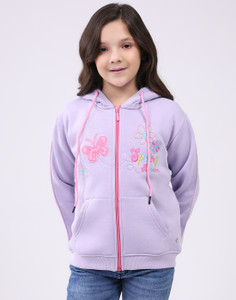 MONTE CARLO Full Sleeve Self Design Girls Sweatshirt