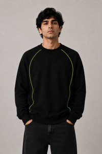 MOSAJC Men Full Sleeve Striped Sweatshirt - Image 1