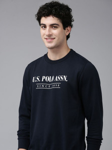 U.S. POLO ASSN. Full Sleeve Printed Men Sweatshirt