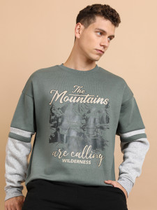 HIGHLANDER Full Sleeve Solid Men Sweatshirt
