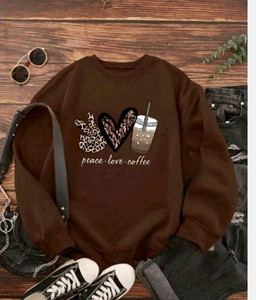 2013 USK COLLECTION Full Sleeve Printed Women Sweatshirt
