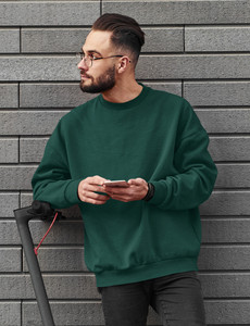 BIANCISTELLE Full Sleeve Solid Men Sweatshirt