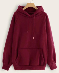 Povaxpo Full Sleeve Solid Men Sweatshirt