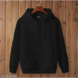 Sahuone Full Sleeve Solid Men Sweatshirt - Image 3