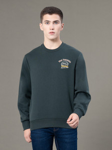 RED TAPE Full Sleeve Graphic Print Men Sweatshirt Red - Image 6