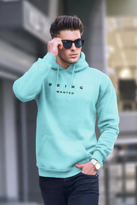 BEING WANTED Full Sleeve Printed Men Sweatshirt