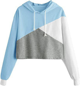 Topster Full Sleeve Color Block Women Sweatshirt