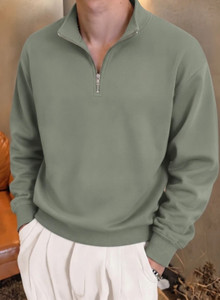 Trend Twist Men Full Sleeve Self Design Sweatshirt - Image 1