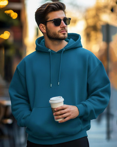 AUSK Full Sleeve Solid Men Sweatshirt