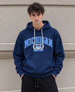 HERMISTON Men Full Sleeve Printed Hooded Sweatshirt - Image 1