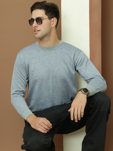 MACK JONNEY Full Sleeve Solid Men Sweatshirt