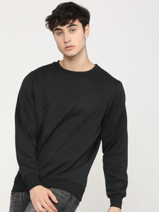 MOSAJC Full Sleeve Solid Men Sweatshirt