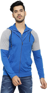 Black Collection Full Sleeve Color Block Men Sweatshirt