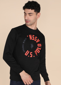 U.S. POLO ASSN. Full Sleeve Solid Men Sweatshirt
