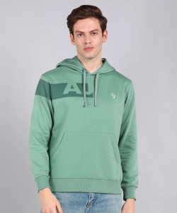 Alan Jones Full Sleeve Color Block Men Sweatshirt