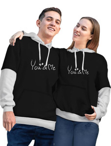 Twinny Zone Full Sleeve Solid Couple Sweatshirt