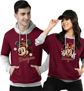HouseOfCommon Full Sleeve Solid Couple Sweatshirt