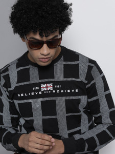 The Indian Garage Co. Full Sleeve Checkered Men Sweatshirt