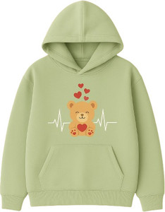 CROP ZONE Full Sleeve Graphic Print Girls Sweatshirt