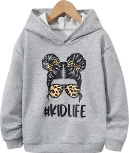 KEESOR Full Sleeve Graphic Print Girls Sweatshirt