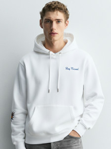 HIGHLANDER Men Full Sleeve Solid Hooded Sweatshirt - Image 1