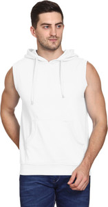 ROARERS Sleeveless Solid Men Sweatshirt
