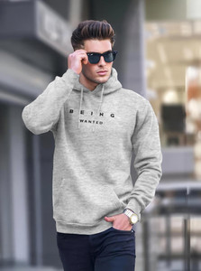 BEING WANTED Full Sleeve Printed Men Sweatshirt