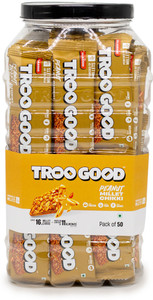 TROOGOOD Peanut Millet Chikki | Protein Rich Jaggery Gajak Bars | No Added Preservative | Box
