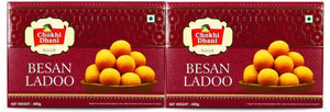 Chokhi Dhani Foods Besan Ladoo | Authentic Indian Sweets | Indian Mithai | Festival Sweets Pouch