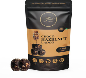 Think Ladoo Choco-Hazelnut Ladoo | Natural, No Added Sugar, 20 Pcs Pouch