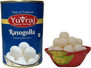 युवराज फूड प्रॉडक्ट रसोगोल्ला बिकानेरी स्वीट्स कॉम्बो 500 gm टिन पैक कैन