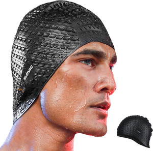 SLOVIC Leak Proof | Protects Hair From Chemical Damage | Premium Quality Silicone | Men Swimming Cap