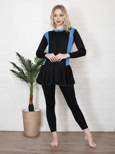 ZIUM Full Body Ladies Swimsuit Padded Solid Women Swimsuit