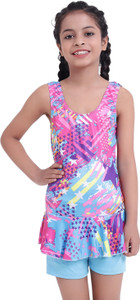 SHIFTER Swimming Costume For Girls Swimwear One Piece Swimsuite Printed Girls Swimsuit