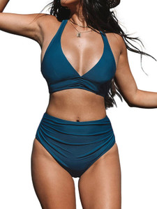 C4D ALG-026-TEL_2XL Solid Women Swimsuit