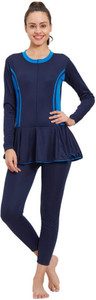 LIMEE One Piece Full Body SwimSuit Maximum Coverage | UV Protection | Removable Pads Solid Women Swimsuit