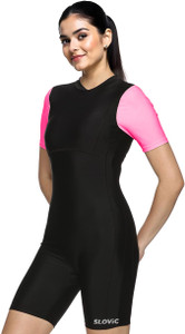 SLOVIC Swimming Suit | Quick Dry & Stretchable Swimwear | Solid Women Swimsuit