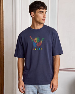 BEWAKOOF Graphic Print Men Round Neck Blue T-Shirt