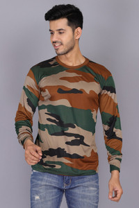 ONEBIT Printed Men Round Neck Multicolor T-Shirt
