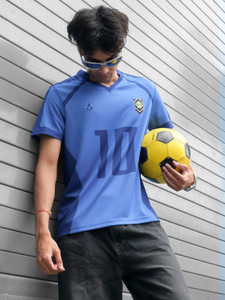 ComicSense Men V Neck Blue T-Shirt - Image 6