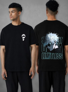 Wayup Black Round Neck Printed Men's T-Shirt - Image 6